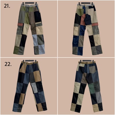 ✿眨眼有電✿ {M0156} 調色盤拼色褲3