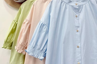 ✿全新選物✿ {A029-30} 鉤織小花罩衫+長版襯衫/洋裝7