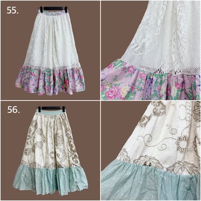 ✿眨眼有電✿ {M0189} 多款-花布鉤織茶巾布改製美裙6