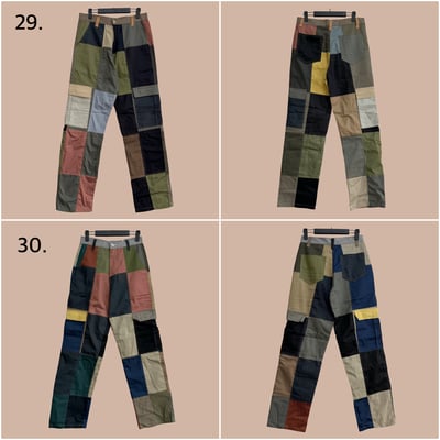 ✿眨眼有電✿ {M0156} 調色盤拼色褲7