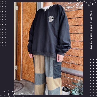 ✿全新選物✿ {A008} 2色復古工裝拼布長褲（現貨）10