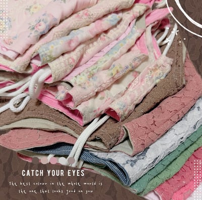 ✿眨眼有電✿ {M0193} 多款-雙面穿！蕾絲/花布綁帶上衣4