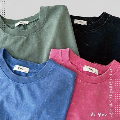 ✿全新選物✿ {A028} 4色水洗不規則刷色T-shirt(現貨)3