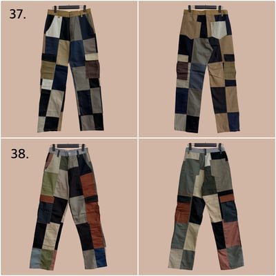 ✿眨眼有電✿ {M0156} 調色盤拼色褲11