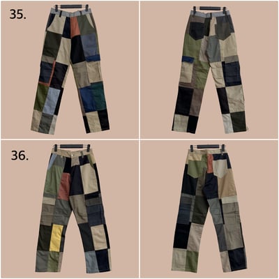 ✿眨眼有電✿ {M0156} 調色盤拼色褲10