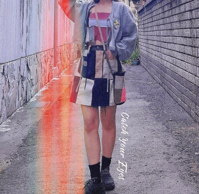 ✿眨眼有電✿ {M0012} 多款-remake carhartt拼色抽繩短裙2