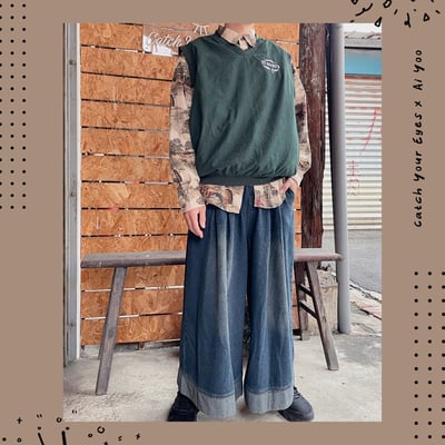 ✿全新選物✿ {A009} 2色寬管慵懶牛仔褲 (現貨)6