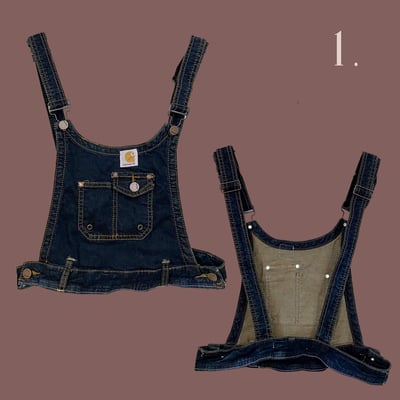 ✿眨眼有電✿ {K0086}  多款-改製吊帶工裝背心3