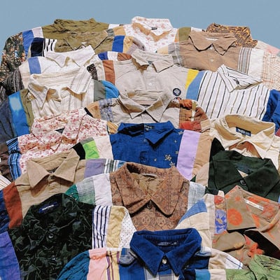 ✿眨眼有電✿ {K0051}  多款-拼布鬆緊短版衣1