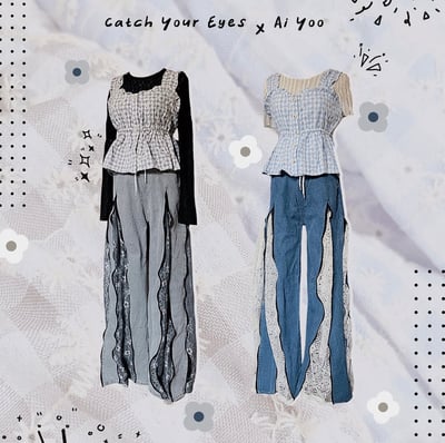 ✿全新選物✿ {A001-2} 細工繡花木耳邊兩穿上衣（現貨）5