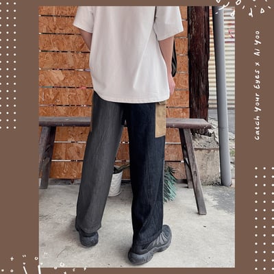 ✿全新選物✿ {A008} 2色復古工裝拼布長褲（現貨）8