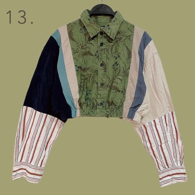 ✿眨眼有電✿ {K0051}  多款-拼布鬆緊短版衣14