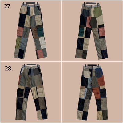 ✿眨眼有電✿ {M0156} 調色盤拼色褲6