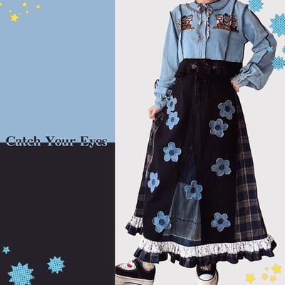 ✿眨眼有電✿ {M0198} 眨眼獨一無二手工花花裙1