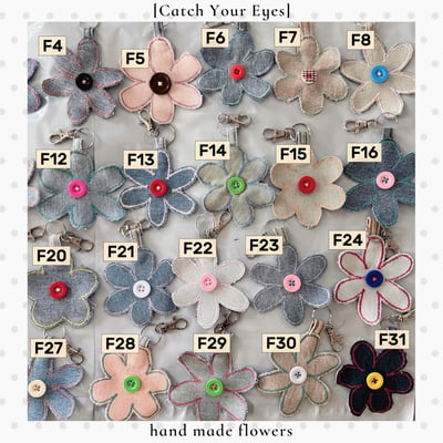 ✿眨眼有電✿ {M0199} 手工花花吊飾/配件4
