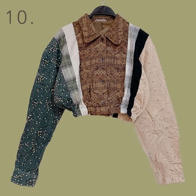 ✿眨眼有電✿ {K0051}  多款-拼布鬆緊短版衣11