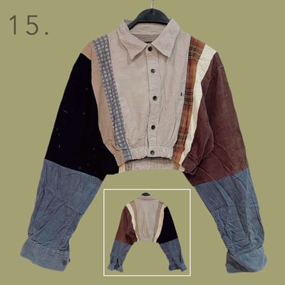 ✿眨眼有電✿ {K0051}  多款-拼布鬆緊短版衣16