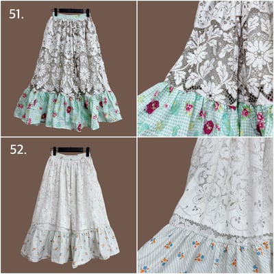 ✿眨眼有電✿ {M0189} 多款-花布鉤織茶巾布改製美裙4