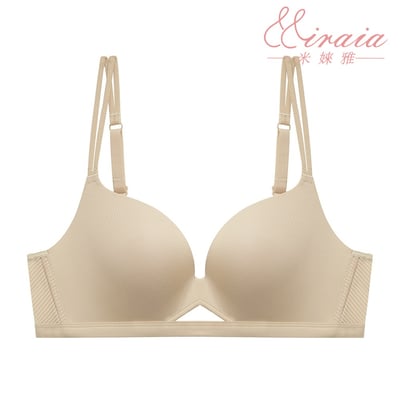 【Miraia米婡雅】優雅氣質無痕內衣三色組【珍珠白+裸膚+玫瑰紅】 (車縫工藝、無痕透氣、集中托高)4