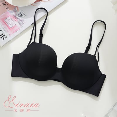 【Miraia米婡雅】圓球杯零著感無痕內衣三色組【經典黑+珍珠白+櫻花粉】(軟鋼圈內衣、24HR無感、集中聚攏)4