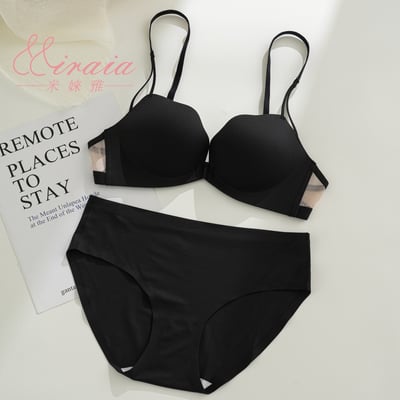 【Miraia米婡雅】花瓣杯零著感無痕內衣三色組【經典黑+珍珠白+墨感綠】(舒適內衣、無鋼圈內衣、性感內衣)5