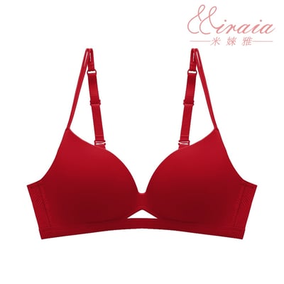 【Miraia米婡雅】優雅氣質無痕內衣三色組【珍珠白+裸膚+玫瑰紅】 (車縫工藝、無痕透氣、集中托高)5