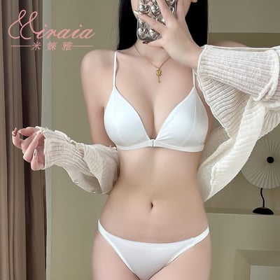 【Miraia米婡雅】法式女神無痕內衣三色組【經典黑+珍珠白+櫻花粉】(無鋼圈內衣、比基尼內衣)3