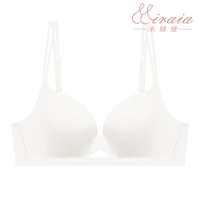 【Miraia米婡雅】優雅氣質無痕內衣三色組【珍珠白+裸膚+玫瑰紅】 (車縫工藝、無痕透氣、集中托高)3