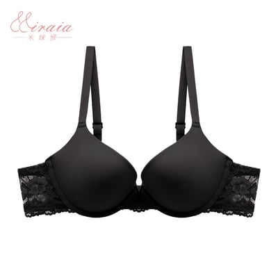 【Miraia米婡雅】柔光蕾絲無痕內衣(軟鋼圈內衣、集中聚攏、24HR無感)8