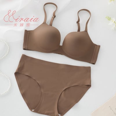 【Miraia米婡雅】花瓣杯零著感無痕內衣三色組【經典黑+珍珠白+墨感綠】(舒適內衣、無鋼圈內衣、性感內衣)4