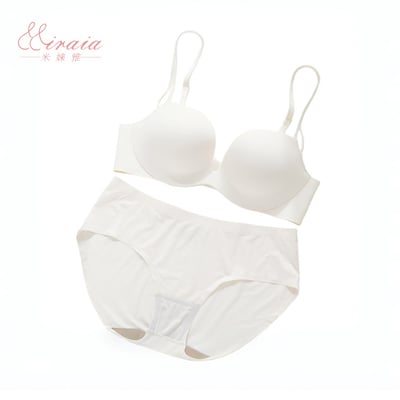 【Miraia米婡雅】圓球杯零著感無痕內衣套裝組(軟鋼圈內衣、24HR無感、集中聚攏)6