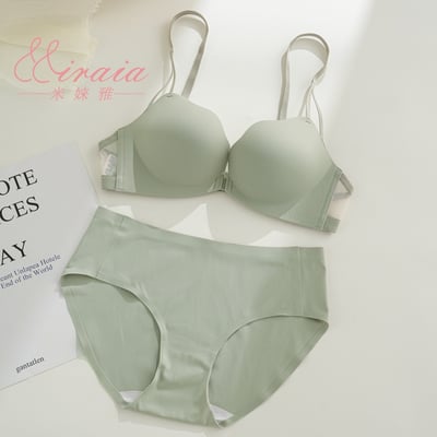 【Miraia米婡雅】花瓣杯零著感無痕內衣三色組【經典黑+珍珠白+墨感綠】(舒適內衣、無鋼圈內衣、性感內衣)6