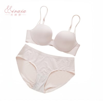 【Miraia米婡雅】圓球杯零著感無痕內衣套裝組(軟鋼圈內衣、24HR無感、集中聚攏)7