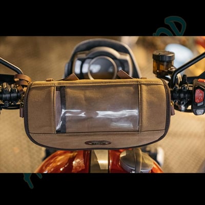 復古摩托車手把包 重機導航包 機車導航包 騎行包 凱旋導航支架10