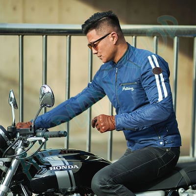 夏季防摔衣 騎士夾克風衣 復古夾克 防摔護具 復古車1