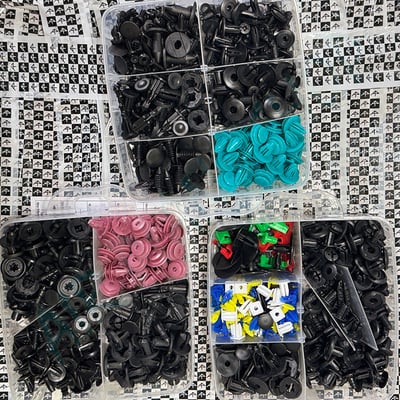 680卡扣塑膠扣 汽車用塑膠扣 汽車配件車用卡扣 用於汽車裝飾 汽車卡扣 門板扣 塑膠螺絲4