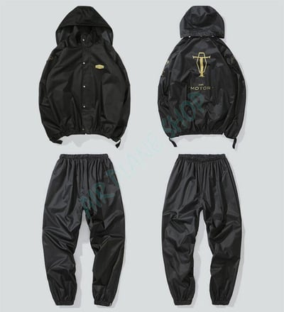 兩截式雨衣 復古擋車  分截式雨衣 防水外套 防水褲2