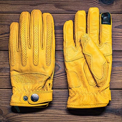 真皮手套 機車皮革夏季手套 復古手套 黃色真皮手套 白色真皮手套 黑色真皮手套 摩托車手套 機車手套12