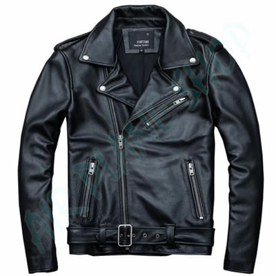 騎士皮衣 騎士外套 重機外套 復古皮衣 機車外套 牛皮真皮夾克3