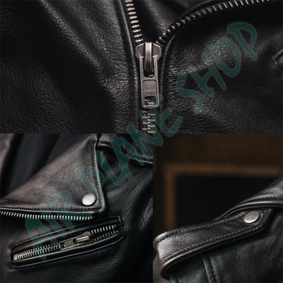 騎士皮衣 騎士外套 重機外套 復古皮衣 機車外套 牛皮真皮夾克7