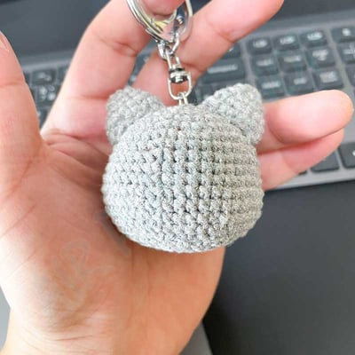 貓頭鑰匙圈 貓咪鑰匙圈 手工編織 客製化禮物5