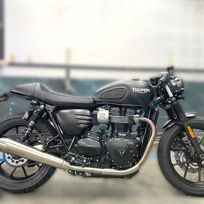 凱旋StreetTwin開孔側蓋 StreetCup護蓋 SpeedTwin鰭片 Scrambler側蓋2