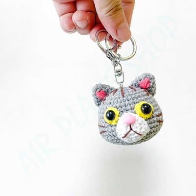 貓頭鑰匙圈 貓咪鑰匙圈 手工編織 客製化禮物1