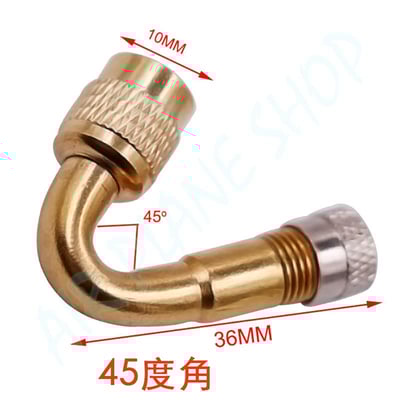 氣嘴轉接 L型氣嘴 美式氣嘴 黃銅氣嘴 機車打氣轉接 腳踏車氣嘴6