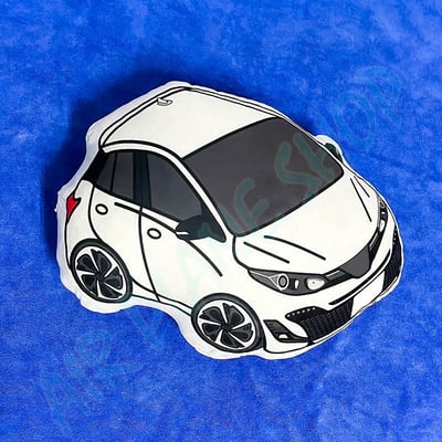 YARIS抱枕 YARIS車飾 YARIS枕頭 YARIS造型抱枕 訂製 toyota抱枕3