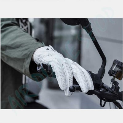 真皮手套 機車皮革夏季手套 復古手套 黃色真皮手套 白色真皮手套 黑色真皮手套 摩托車手套 機車手套8