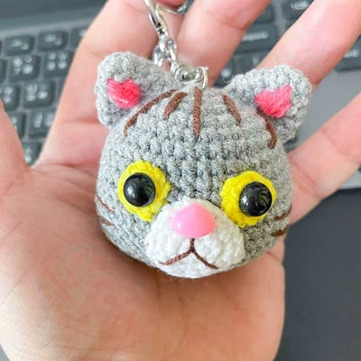 貓頭鑰匙圈 貓咪鑰匙圈 手工編織 客製化禮物4