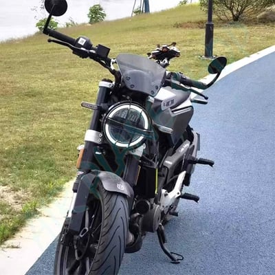 海絲瓜白箭擋風鏡 黑箭風擋 401擋風 Husqvarna大燈1