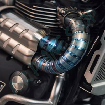 凱旋Scrambler900前段H派 鈦合金 Scrambler1200取消觸媒前段2