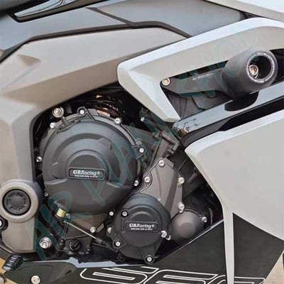 凯旋Daytona660防倒球 Daytona660引擎護桿  凱旋Daytona660車身防摔3